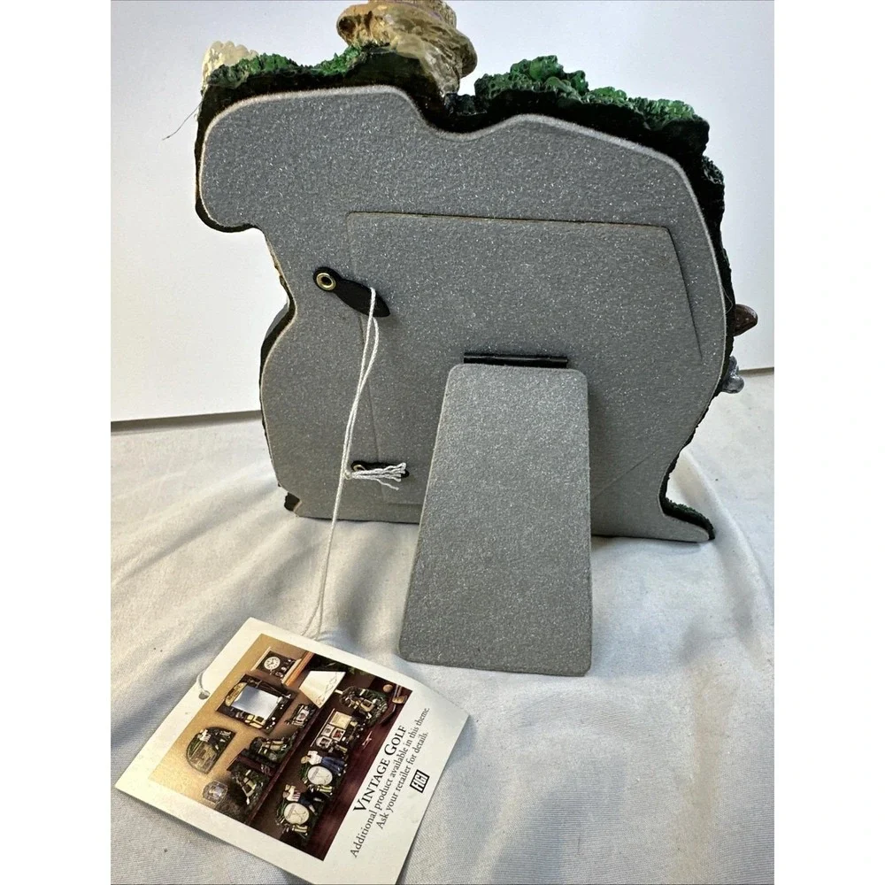 1993 Photo Frame Figi Graphics 3D Woman Golfer Vintage Ceramic 7.5